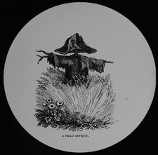 VIKTORIANISCHES WORTSPIEL - EIN FELDOFFIZIER UM 1890 Magische Laternenfolie