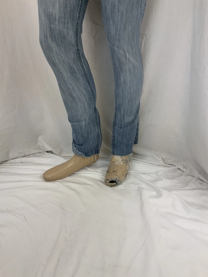 Jeans Armani Talla 28 Azul Algodón Capri Largo Hecho en Italia Usado en Excelente Condición YGI S1-312 Foto 4 de 4