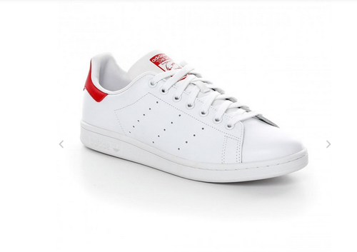 ADIDAS stan Smith 3 red bianca in pelle allacciata b 32703 plantare  estraibile | eBay