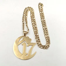 Gold plated Chapter 17 Ouija Macc Juggalo ICP hatchetman box figaro necklace