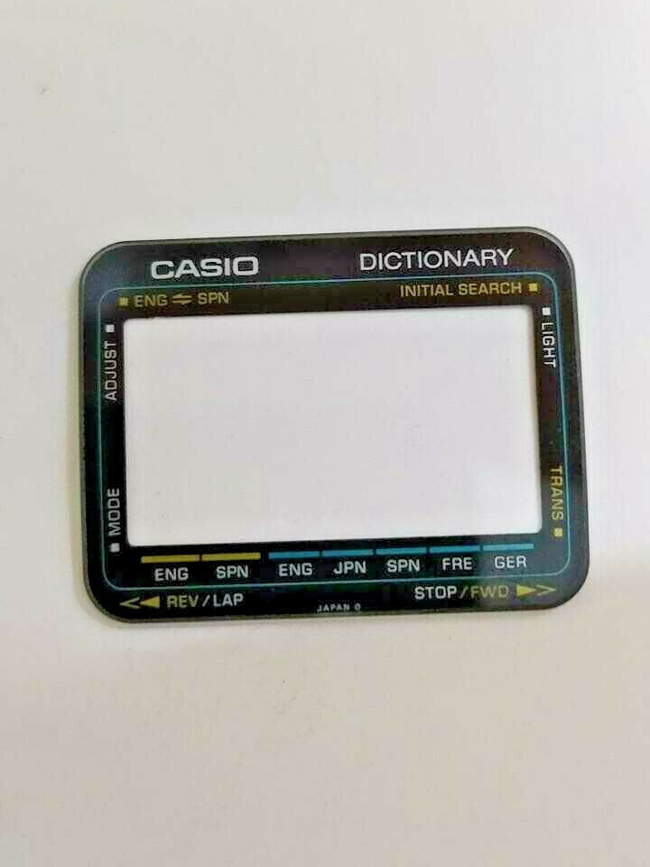 CASIO TE-2500 Dictionary CRYSTAL-DIAL -GLASS FOR CASIO mod 178 NOS
