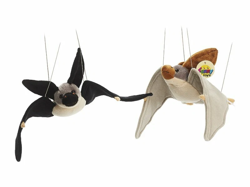 EURO SOUVENIRS 2 Fledermaus Plüschtiere, 40 cm Fledermäuse Kuscheltiere Stofftiere Vampire Tier