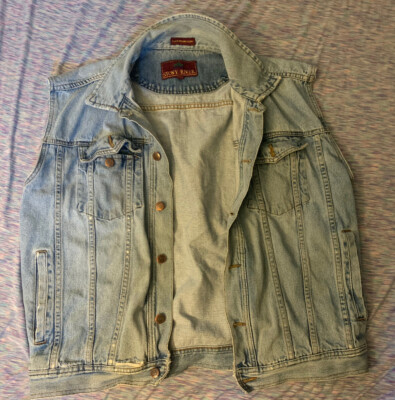 Vintage Jean Jacket Vest Made In Hong Kong 80s Stoney River Denim