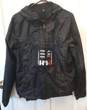 Star Wars Hoodie Windbreaker Lined Water Resistant Black Jacket Size M Full Zip