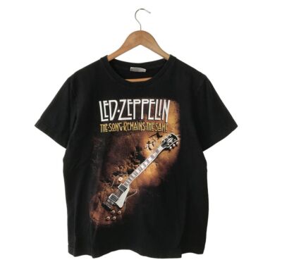 Led Zeppelin Band Basic Black Short Sleeve Unisex Tshirt Reprint S-5XL KH8991