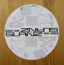GLANZ MH-900S Turntable Tonearm Cartridge Stylus Alignment Protractor