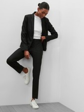 BANANA REPUBLIC WOMEN RYAN WASH CLASSSIC BLACK SLIM STRAIGHT PANT SPR19 S/793468