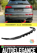 ✨ Flap Hinten Geeignet für Audi Q5 Mk2 Fl 2021 Diffusor Schwarz Glänzend✨