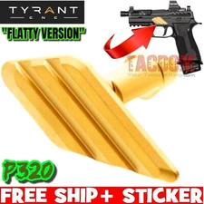TYRANT S I G P320 FLAT VERSION Enhanced RIBBED GRIP Take Down FLATTY Lever GOLD