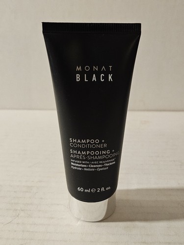 Monat Black 2 in 1 Shampoo + Conditioner NEW TESTER 2 oz - 第 1/2 張圖片