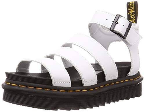 New Dr Martens Women's Blaire Quad Hydro Platform White Leather Sandal Size 6 M | eBay