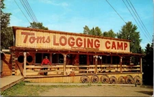 Vintage Postcard Toms Old Northwest Trading Post Duluth Minnesota A8