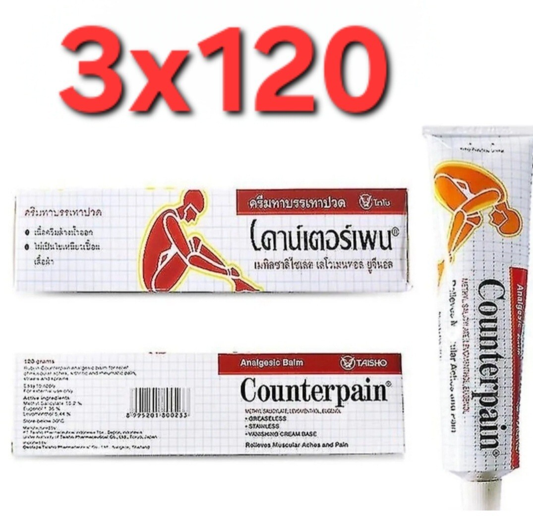Counterpain Crema Analgesica 3x120 g Muay Thai Artrite Dolori Extra Forte