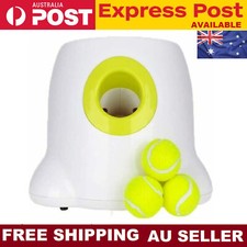 Auto Dog Ball Launcher Thrower w/3 Balls Automatic Tennis Fetch Throwing Machine