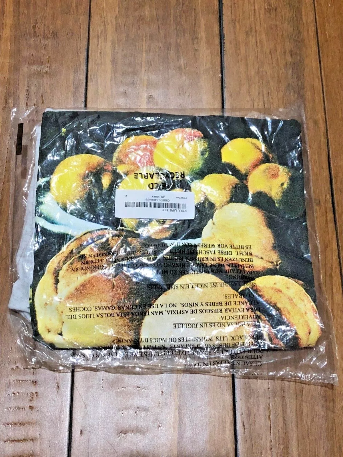SUPREME FW18 STILL LIFE TEE ASH GREY EXTRA LARGE XL AUTHENTIC NEW IN HAND!