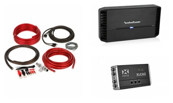 Rockford Fosgate P500X2 2-Channel Amplifier w Line-Output-Converter - Amp Kit 7159000₽
