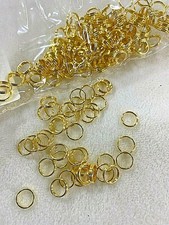 1,000 pcs 8mm Round Gold Plated Split Jump Rings Box 220