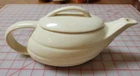 Vintage Bauer Teapot - MCM Aladdin Style - Pale Cream or Yellow