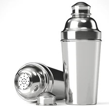 Cocktail Shaker 60 oz Stainless Steel Martini Shaker Large Shaker with Strainer