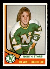 1974 OPC O-Pee-Chee Hockey #308 Blake Dunlop NM