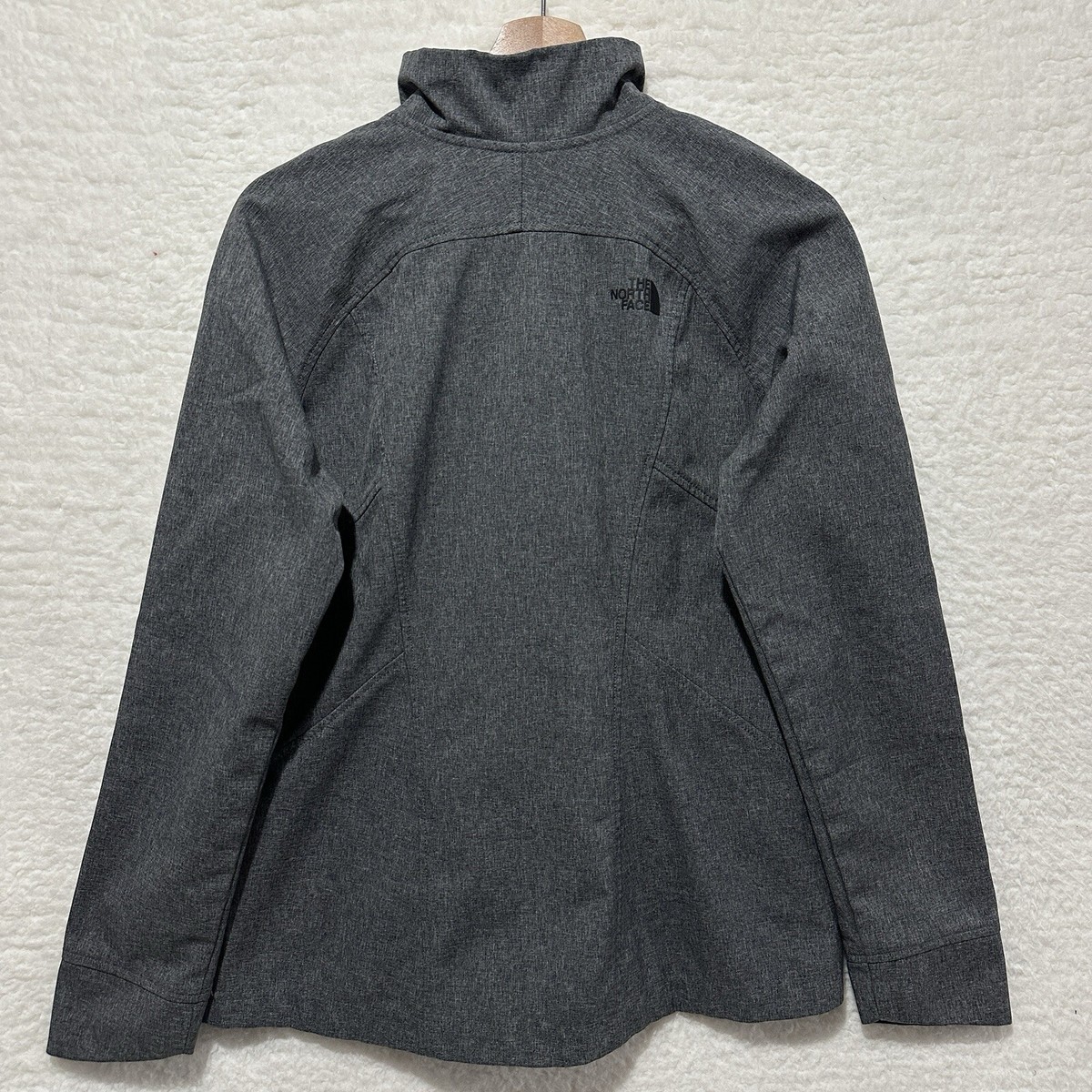 The North Face Windwall Soft Shell Women's Heather Gray Full Zip
