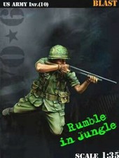 1/35 resin figure model Vietnam War US soldiers In battle unassembled unpainted