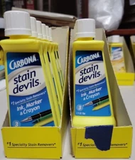 New Carbona Stain Devils Formula 3 Ink Marker & Crayon 1.7 fl oz Lot of 10! NEW
