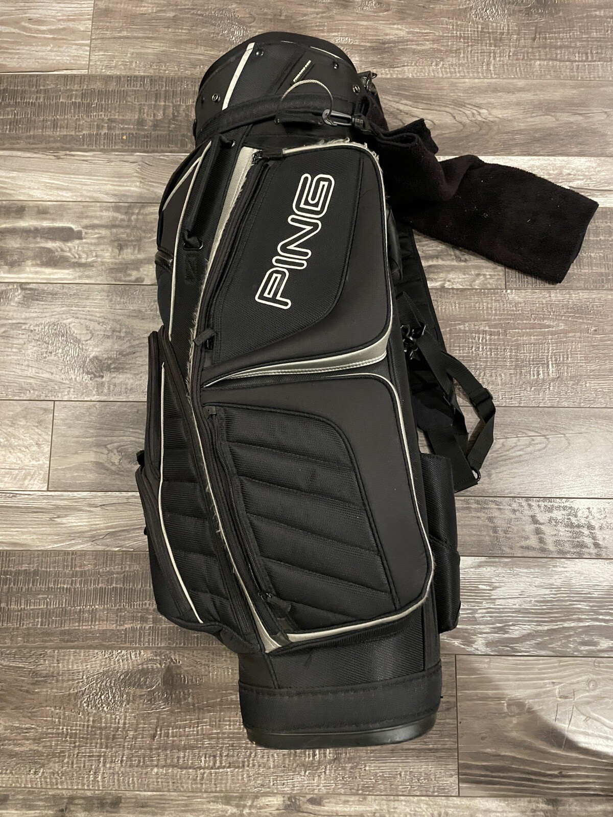 Ping Pioneer Cart Golf Bag 14 Way Divider Black Cooler Pocket All Zippers Work eBay