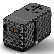 UNIVERSAL TRAVEL ADAPTER WORLDWIDE MULTI FAST CHARGER PLUG UK EU AU US USB C NEW