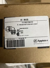 5 LOT Liquid Tight Flexible Conduit 90 Degree Elbow Fitting 1-1/4" Insulated