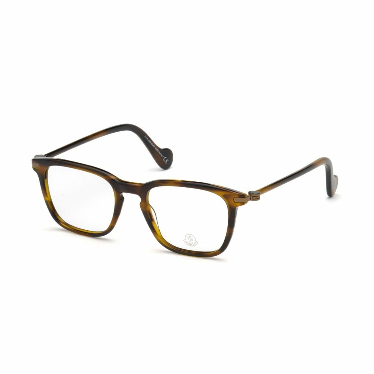 メガネ Moncler Eyeglasses Frame ML5045 052 Rectangle Tortoiseshell Moncler ML5045 054 Tortoise Plastic Eyeglasses Frame 52-19