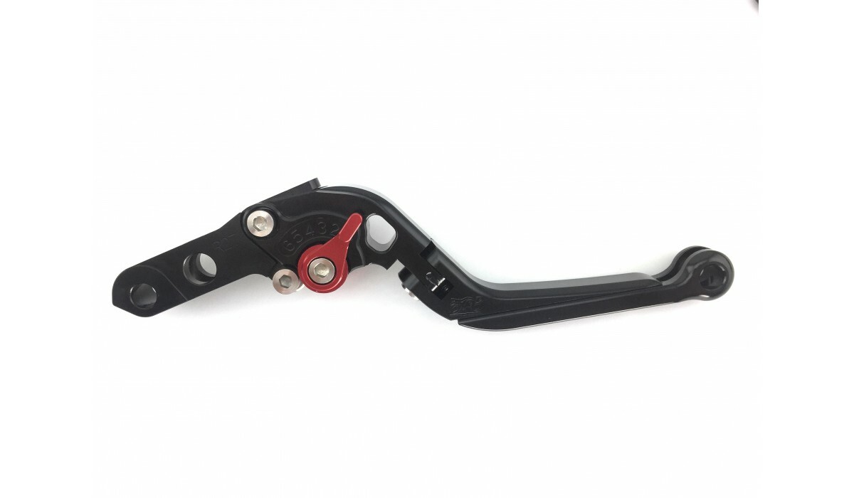 Levier d'embrayage frein pour BMW R1200ST look sport noir et rouge - 4
