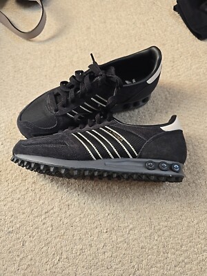 Womens Brand New Black Adidas LA Trainers Size UK