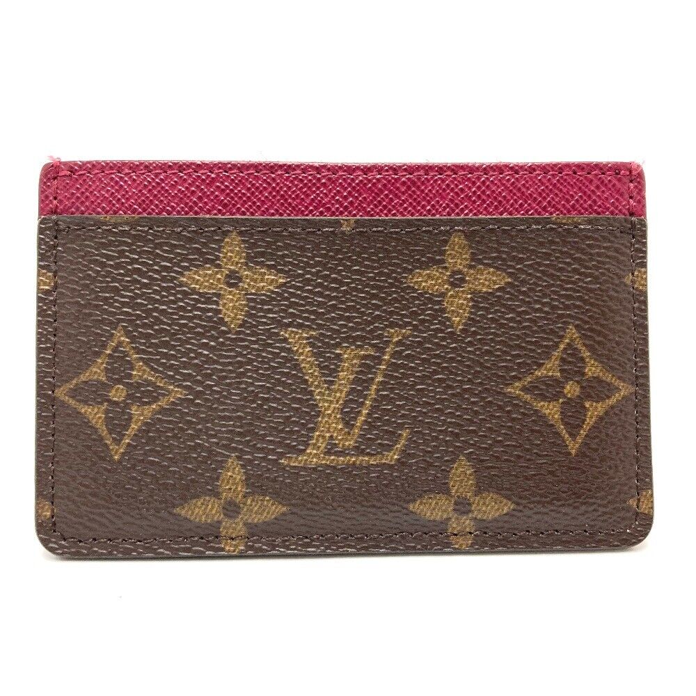 LOUIS VUITTON M60703 Monogram Porte Cartes Simple Card Case LOUIS VUITTON M60703 Monogram Porte Cartes Simple Card Case