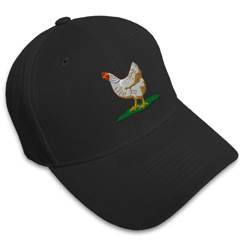 Chicken Hen Embroidery Acrylic Baseball Dad Hat for Men & Women One Size