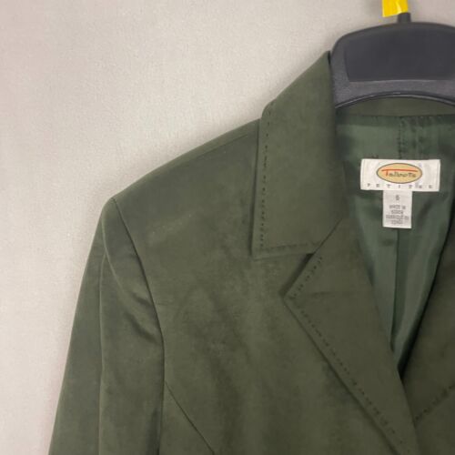 Vintage Talbots Petite Women's Chore Jacket Coat Size Green Pockets Polyester - Picture 3 of 16