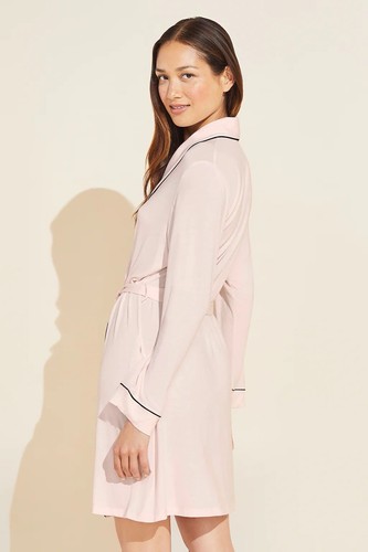 Eberjey L128125 Womens Sorbet Pink Gisele TENCEL™ Modal Robe Size M - Picture 3 of 3