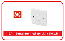 MK Light Switch 1 Gang Intermediate LIGHT SWITCH WHITE fluorescent or inductive