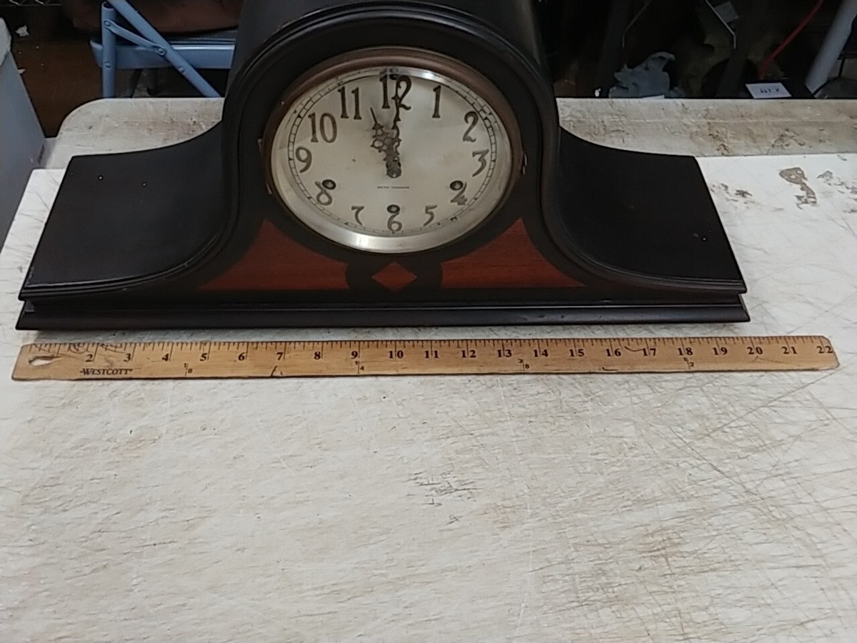 c*a様 トゥームストーン('93米) VINTAGE SETH THOMAS TAMBOUR WESTMINSTER CHIME CLOCK & KEY NO. 93