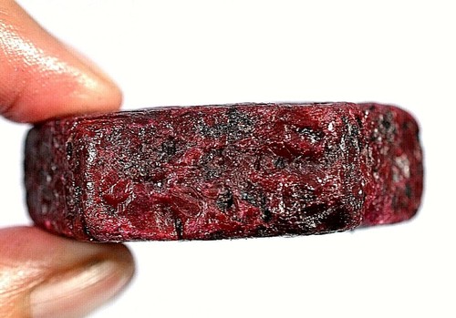 Color Enhanced 457.20 Ct Natural Red Mozambique Ruby Certified Facet Rough - Picture 5 of 6