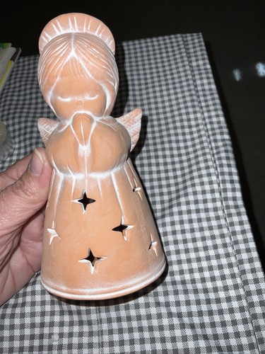 House Of Lloyd Christmas Around The World Praying Angel Votive Candle Holder 6" - Picture 14 of 20
