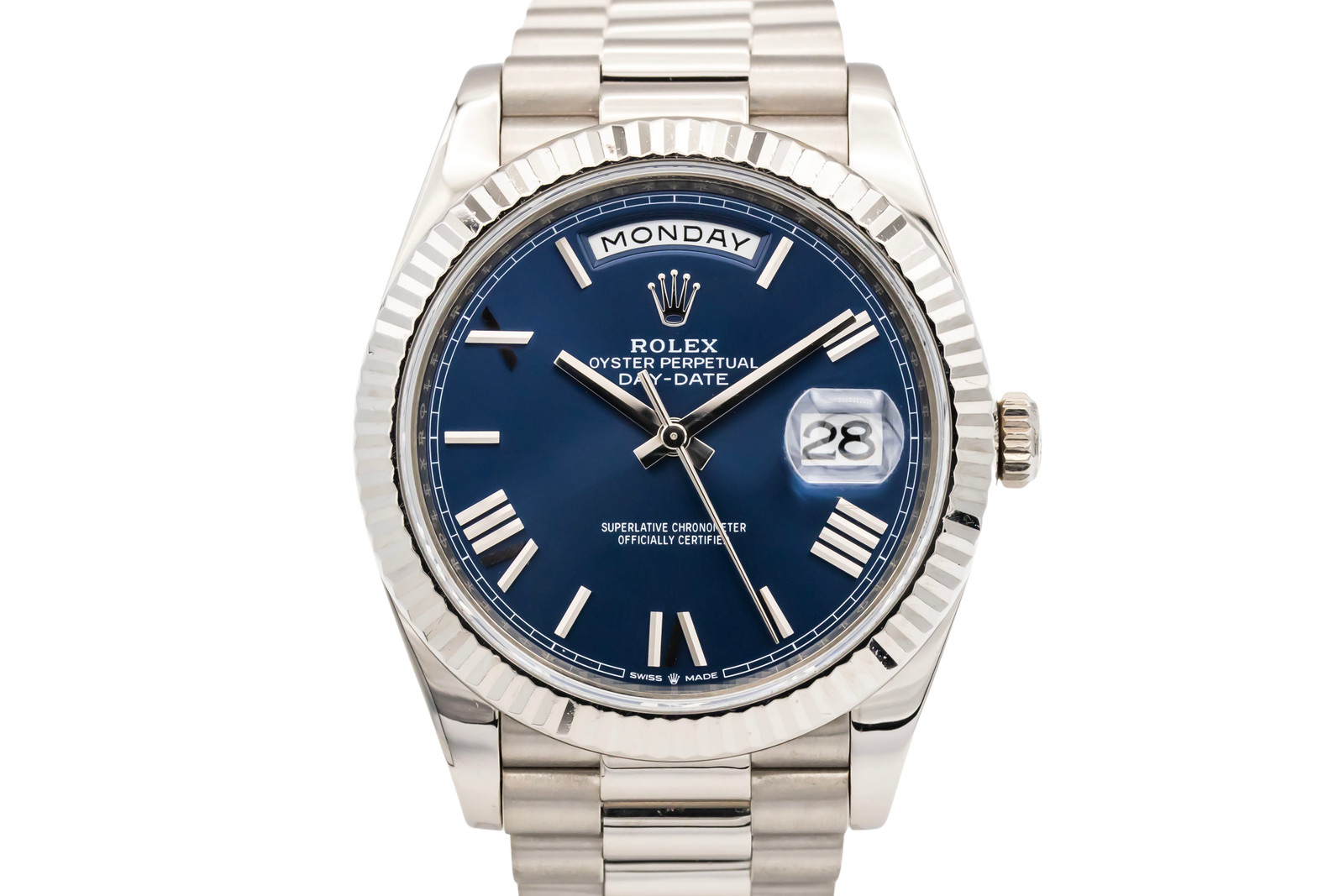 Rolex Day-Date 40mm 18ct White Gold Presidential 228239 2017