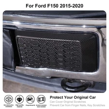 Carbon Fiber Front Bumper Corner Cover Trim Accessories For Ford F-150 15-20 ,