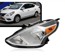 For 2015-2019 Nissan Versa 4DR Left Driver Halogen Headlamp Headlight Assembly