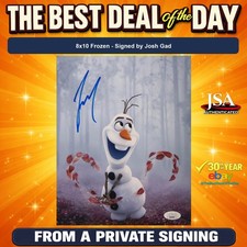 Josh Gad Signed 8x10 Photo as Olaf JSA COA from Private Signing