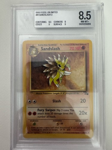 Sandslash (Unlimited) graded BGS 9 for sale on eBay