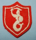 WW2 1st HOUSEHOLD CAVALRY QUEENS OWN HUSSARS FORMATION SIGN MILITARY PATCH BADGE
