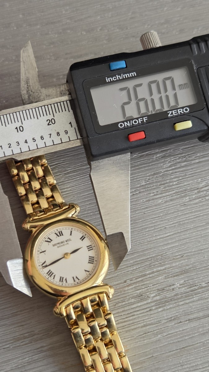 Raymond Weil Geneve 18k Gold Electroplated Ladies Watch 5866 Gold