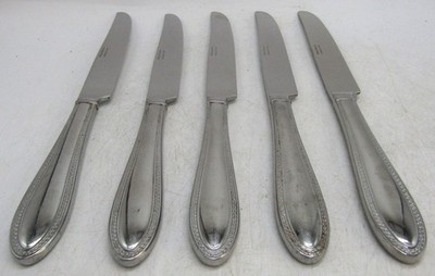 (5) Dinner Knives Reed & Barton TRADITION TANGLEWOOD Stainless Glossy.
