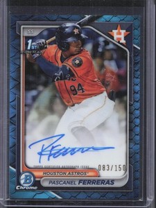 2024 Bowman Chrome #CPA-PF Pascanel Ferreras 1st Blue Reptilian Auto #/150